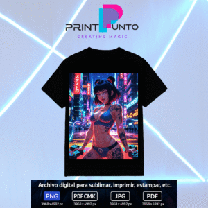 Elara  Queen – Neon Gamers Edition 36 Diseño digital exclusivo para sublimar, estampar e imprimir en múltiples superficies | PNG + JPG + PDF RGB + PDF CMYK