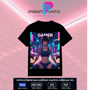 Spectra Queen – Neon Gamers Edition 31 Diseño digital exclusivo para sublimar, estampar e imprimir en múltiples superficies | PNG + JPG + PDF RGB + PDF CMYK
